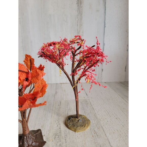 Lemax set tree fall leaf village Halloween accessory set - Picture 4 of 8